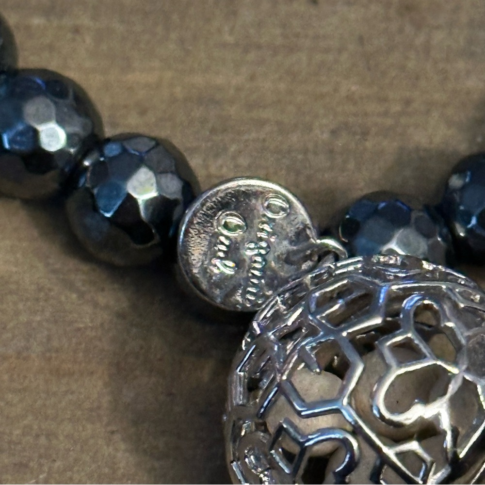 Origami Owl Lisa Hoffman Scented Hematite Stretch Bracelet View 4